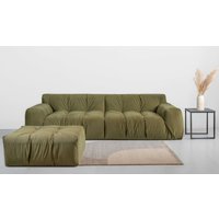 INOSIGN Polsterhocker "Calmara, weicher Lounge-Sitzkomfort", bodentief, Samt oder Chenille, mit Knopfsteppung von Inosign