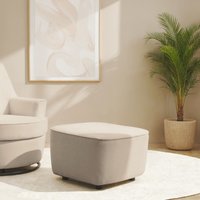 INOSIGN Polsterhocker "HETTY, passender Hocker zum Drehsessel HETTY, 56 x 60 x 40 cm," 1 Stk. tlg. mit schrägem Sitz von Inosign