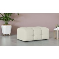 INOSIGN Polsterhocker "Manilla, trendige Steppung, passend zur Serie, B/T/H 100/68/45 cm", mit Wellenunterfederung, in verschiedenen Materialien und Farben von Inosign