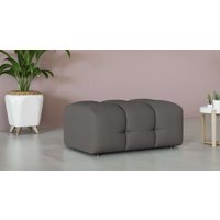 INOSIGN Polsterhocker "Manilla, trendige Steppung, passend zur Serie, B/T/H 100/68/45 cm", mit Wellenunterfederung, in verschiedenen Materialien und Farben von Inosign