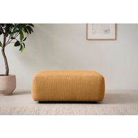 INOSIGN Polsterhocker "Torge, Hocker in Cord, Samtvelours oder Struktur", passend zur Serie Torge, rechteckig, bequemer Sitzkomfort von Inosign