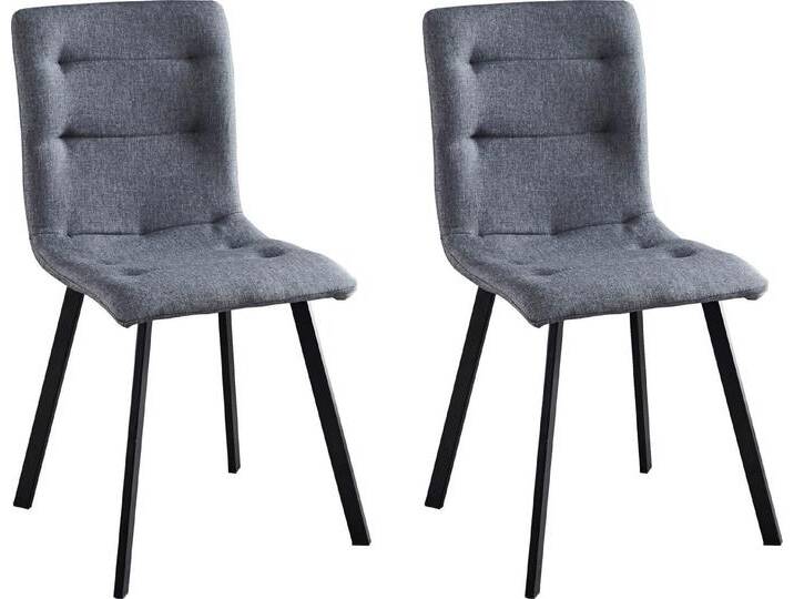 INOSIGN Polsterstuhl Marla (Set, 2 St), grau schwarz, hellgrau/schwarz von Inosign