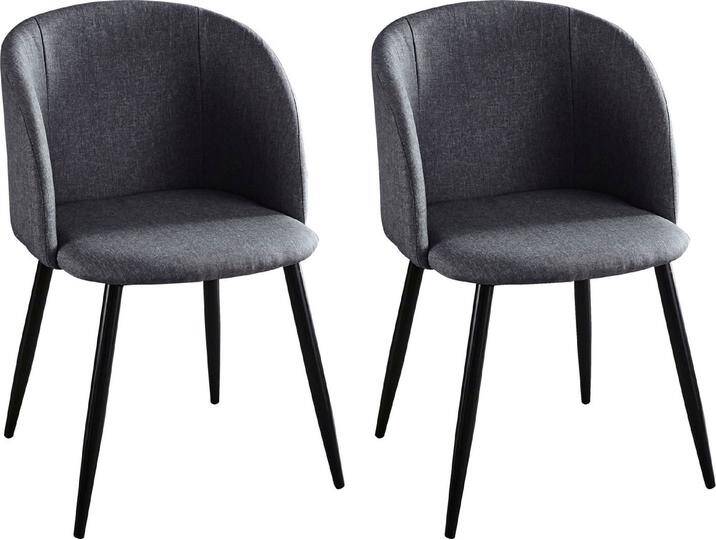 INOSIGN Polsterstuhl Marla (Set, 2 St), grau schwarz von Inosign