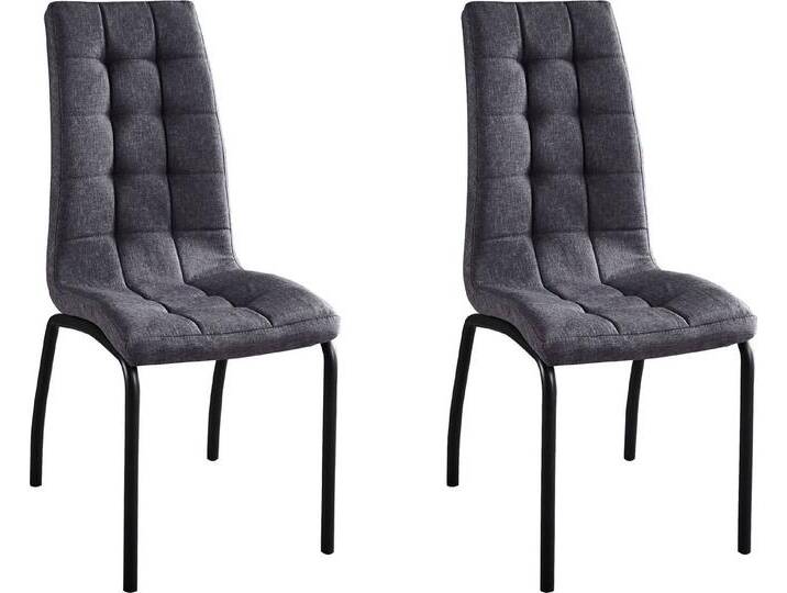 INOSIGN Polsterstuhl Marla (Set, 2 St), grau schwarz von Inosign