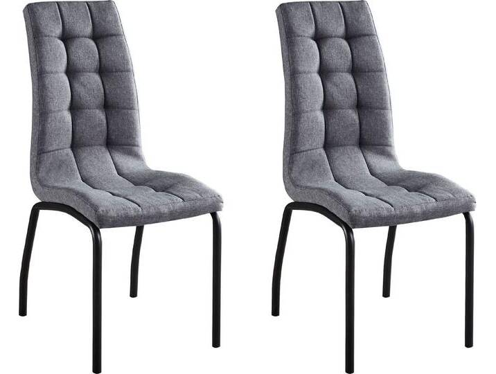 INOSIGN Polsterstuhl Marla (Set, 2 St), grau schwarz von Inosign