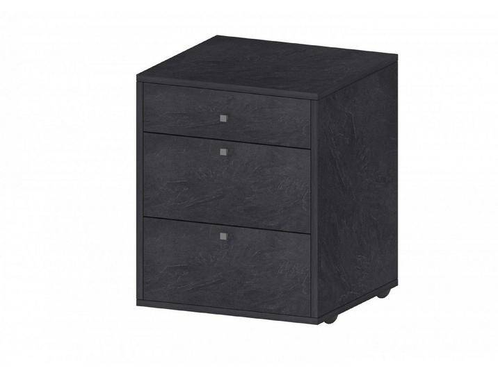 INOSIGN Rollcontainer ESSE, (1 St), mit 3 Schubladen, Schreibtischcontainer, Höhe 61 cm, grau, schiefer von Inosign