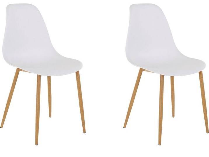 INOSIGN Schalenstuhl Miller, (2 Stück oder 4 Stück) Sitzschale in Kunststoff, weiß, 2er-Set, weiß von Inosign