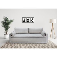 INOSIGN Schlafsofa "Andrea" mit Boxspringaufbau, Bettfunktion & Bettkasten, Dauerschlafsofa von Inosign