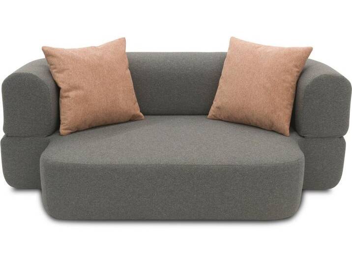 INOSIGN Schlafsofa Denair oval Federkern, Bettsofa, organisches Design. Breite 208cm, 2-Sitzer durch Klappen verwandeln in eine Liegefläche, grau INOSIGN Schlafsofa Denair oval Federkern, Bettsofa, organisches Design. Breite 208cm, 2-Sitzer durch Klappen verwandeln in eine Liegefläche, grau von Inosign
