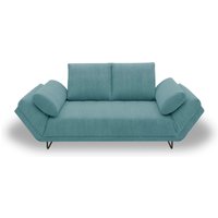 INOSIGN Schlafsofa "Jadelyn mit klappbaren Armlehnen, Bettsofa mit Federkern, Breite 250cm", Federkern, Cord-Bezug, incl. 2 Armlehnkissen, Liegefläche 97x250 cm von Inosign