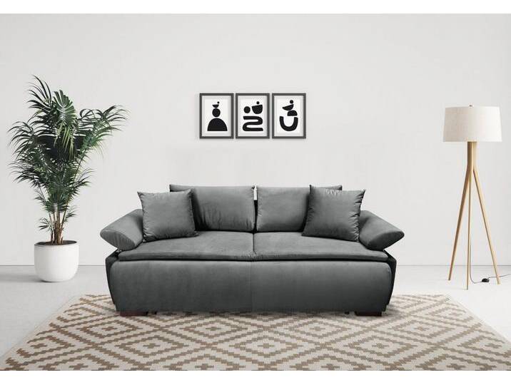 INOSIGN Schlafsofa Romeo, mit Boxspringaufbau, Bettfunktion & Bettkasten, Dauerschlafsofa, schwarz, Schwarz INOSIGN Schlafsofa Romeo, mit Boxspringaufbau, Bettfunktion & Bettkasten, Dauerschlafsofa, schwarz, Schwarz von Inosign