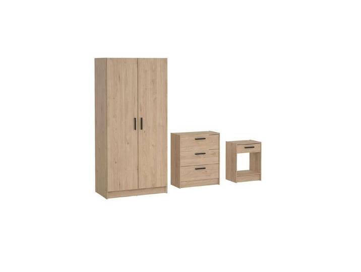INOSIGN Schlafzimmer-Set Escape, für Schlafzimmer, Jugendzimmer, aufbewahrung, Nordischer Stil, (Set, 3-tlg), (Set, 3-tlg), bestehend aus Kleiderschrank von Inosign