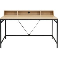 INOSIGN Schreibtisch "Endre", (Breite 140 cm), mit Monitoraufsatz, 3 Fächern & Kabeldurchlass, Metallgestell von Inosign