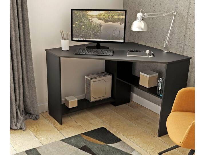 INOSIGN Schreibtisch RINO, Breite 80 cm, Eckschreibtisch im modernen Design, schwarz von Inosign