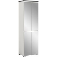 INOSIGN Schuhschrank "Skoskap, Tiefe 40 cm, 4 Türen, 9 Fächer, 7 verstellbare Einlegeböden", Platz für ca. 27 Schuhpaare, Hochschrank, Spiegelschrank,Dielenschrank von Inosign