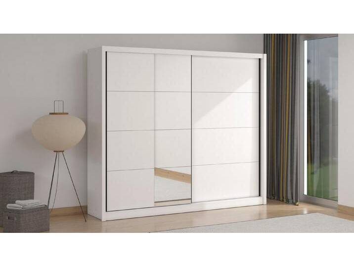 INOSIGN Schwebetürenschrank Albi, Schlafzimmerschrank, Wäscheschrank in cashmere oder weiß Kleiderschrank mit Spiegel MIT Innenausstattung INOSIGN Schwebetürenschrank Albi, Schlafzimmerschrank, Wäscheschrank in cashmere oder weiß Kleiderschrank mit Spiegel MIT Innenausstattung von Inosign