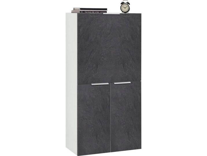 INOSIGN Sekretär Dalia, Schreibtisch, PC-Schrank im modernen Design, Breite 70 cm, Made in Italy, grau, Schiefer INOSIGN Sekretär Dalia, Schreibtisch, PC-Schrank im modernen Design, Breite 70 cm, Made in Italy, grau, Schiefer von Inosign