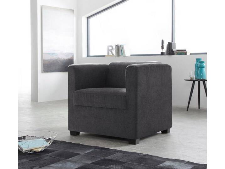 INOSIGN Sessel Bob Cocktailsessel, Clubsessel, Loungesessel, in verschiedenen modernen Farben und Qualitäten, grau, anthrazit von Inosign