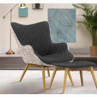 INOSIGN Sessel "Duke Print", Karoprägung im Sitzbereich und Dekostoff auf der Rückseite von Inosign