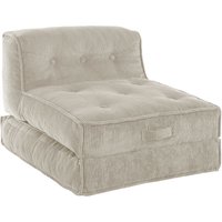 INOSIGN Sessel "Pia", Loungesessel aus Cord, in 2 Größen, Pouf-Funktion. von Inosign