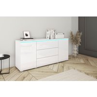 INOSIGN Sideboard "VERA, grifflos", verstellbare Einlegeböden, Wahlweise mit oder ohne Beleuchtung von Inosign