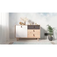 INOSIGN Sideboard "Bill, Kommode in 120cm und 180cm Breite, mit Massivholzfüssen," verstellbaren Einlegeböden und Schubkästen für viel Stauraum INOSIGN Sideboard "Bill, Kommode in 120cm und 180cm Breite, mit Massivholzfüssen," verstellbaren Einlegeböden und Schubkästen für viel Stauraum von Inosign