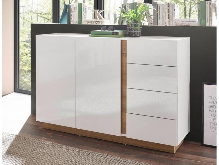 INOSIGN Sideboard CLAiR Sideboard 53, Breite 138 cm, weiß, weiß Hochglanz/Grandson Oak INOSIGN Sideboard CLAiR Sideboard 53, Breite 138 cm, weiß, weiß Hochglanz/Grandson Oak von Inosign