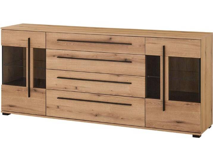 INOSIGN Sideboard Cantara, moderner Schrank, Kommode in Eiche Evoke oder weiß, schwarze Stangengriffe, ausreichend Stauraum, vielseitig einsetzbar von Inosign