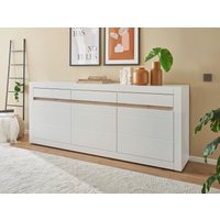 INOSIGN Sideboard "Chester, moderne Anrichte, Kommode mit Stauraum, Schrank, Weiß Matt" 1 Stk. tlg. austauschbare Blende in Griffleiste, zeitloses Design, 217 cm breit von Inosign