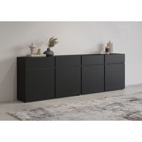 INOSIGN Sideboard "Cross,Breite 225 cm, moderne grifflose Kommode,4 Türen/4 Schubkästen" von Inosign