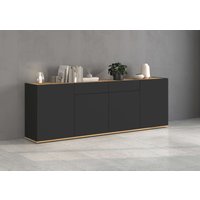 INOSIGN Sideboard "GARDA Sideboard,Kommode, Schrank, Kredenz Grifflos mit Push to Open", (1 St.), 4 Türen, 2 Schubladen, grifflos Breite 200 cm von Inosign