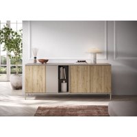 INOSIGN Sideboard "Gent Breite 210 cm, Kommode mit 4 Türen u. 2 offenen Fächern", Anrichte, Push-to-open Funktion von Inosign