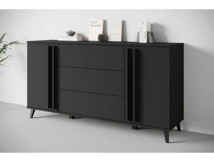 INOSIGN Sideboard Helsinki, Kommode mit 2 Türen und 3 Schubladen, Breite 150 cm (1 St), Push-to-Open-Schubladen, höhenverstellbare Einlegeböden von Inosign