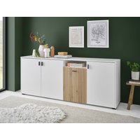 INOSIGN Sideboard "Hudson" in moderner Trendfarbe, Griffe aus Metall (Schwarz), Breite 200 cm von Inosign