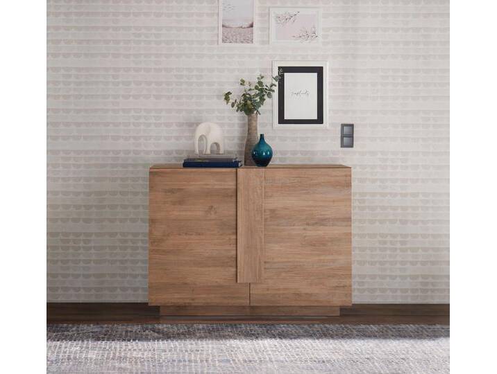 INOSIGN Sideboard Jupiter, Breite 121 cm, Kommode 2 Türen - Soft Closing, Anrichte, moderne Griffblende, FSC®, cleveres Stauraumkonzept, braun von Inosign