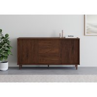 INOSIGN Sideboard "Malmedy Front mit gefrästen Rillen", Kommode aus massivem Kiefernholz, Push-to-open, Breite 160 cm von Inosign