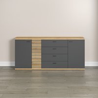 INOSIGN Sideboard "Galway" Kommode mit angesagter Rillenoptik und Soft-Close - 186/42/85 cm von Inosign