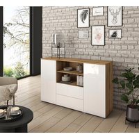 INOSIGN Sideboard "PARIS", (1 St.), Moderne 140cm breite grifflose Kommode, vielseitig einsetzbar von Inosign
