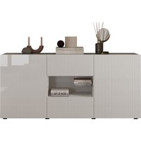 INOSIGN Sideboard "Rio Breite 181 cm, Kommode mit 2 Türen u. 2 Schubkästen,", Anrichte, geriffelte Front, modern u. elegant, viel Stauraum von Inosign