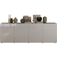 INOSIGN Sideboard "Rio Breite 240 cm, Kommode mit 4 Türen, Anrichte,", geriffelte Front, modern u. elegant, viel Stauraum von Inosign