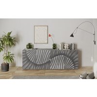 INOSIGN Sideboard "Snake Breite 241 cm, moderne Kommode mit 4 Türen", Anrichte mit viel Stauraum, Front mit besonderem Siebdruck von Inosign