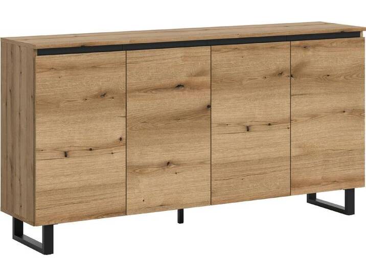 INOSIGN Sideboard TOMA, Breite: 160 cm, mit Metall-Kufen-Fuß, 4 Türen, 4 Einlegeböden, Anrichte, Kommode, Schrank, Board, Higboard, braun INOSIGN Sideboard TOMA, Breite: 160 cm, mit Metall-Kufen-Fuß, 4 Türen, 4 Einlegeböden, Anrichte, Kommode, Schrank, Board, Higboard, braun von Inosign