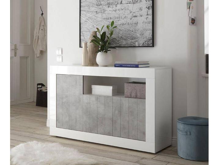 INOSIGN Sideboard Urbino, Breite 138 cm, weiß, weiß Hochglanz/beton INOSIGN Sideboard Urbino, Breite 138 cm, weiß, weiß Hochglanz/beton von Inosign