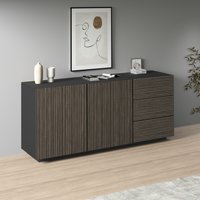 INOSIGN Sideboard "Vega Sideboard,Kommode,180 cm", mit 2 Türen und 3 Schubladen,Fronten mit Rillen-Optik von Inosign
