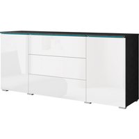 INOSIGN Sideboard "VERA, grifflos", verstellbare Einlegeböden, Wahlweise mit oder ohne Beleuchtung von Inosign