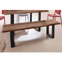 INOSIGN Sitzbank "Selina", mit schönem Metallgestell und folierte Holzoptik auf der Sitzfläche von Inosign