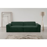 WERK2 Sofa "Zeus 3-Sitzer, Big-Sofa, Breite 256cm, Tiefe 105cm, modern und bequem", Curvy Trend 3-Sitzer mit urbaner Optik von Werk2