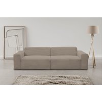WERK2 Sofa "Zeus 3-Sitzer, Big-Sofa, Breite 256cm, Tiefe 105cm, modern und bequem", Curvy Trend 3-Sitzer mit urbaner Optik von Werk2