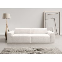 WERK2 Sofa "Zeus 3-Sitzer, Big-Sofa, Breite 256cm, Tiefe 105cm, modern und bequem", Curvy Trend 3-Sitzer mit urbaner Optik von Werk2