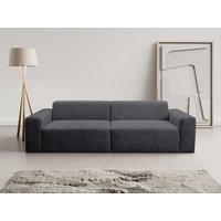 WERK2 Sofa "Zeus 3-Sitzer, Big-Sofa, Breite 256cm, Tiefe 105cm, modern und bequem", Curvy Trend 3-Sitzer mit urbaner Optik von Werk2
